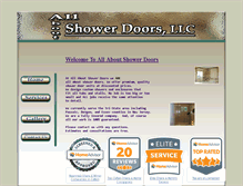 Tablet Screenshot of allaboutshowerdoors.net